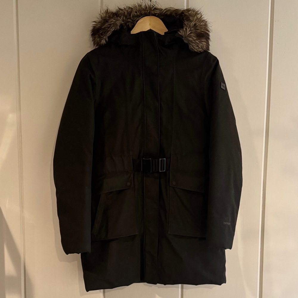 Women’s North Face Goose Down Parka Coat with Fur Hood